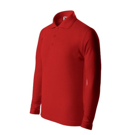 mlf_2410707 Pique Polo LS galléros póló gyerek piros 158 cm/12 éves