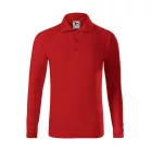 mlf_2410709 Pique Polo LS galléros póló gyerek piros 122 cm/6 éves