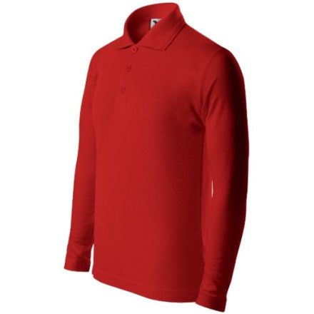 mlf_2410711 Pique Polo LS galléros póló gyerek piros 146 cm/10 éves