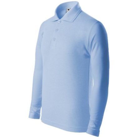 mlf_2411507 Pique Polo LS galléros póló gyerek égszínkék 158 cm/12 éves