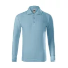 mlf_2411507 Pique Polo LS galléros póló gyerek égszínkék 158 cm/12 éves