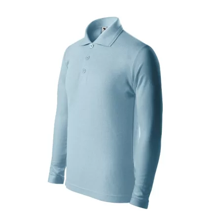 mlf_2411510 Pique Polo LS galléros póló gyerek égszínkék 134 cm/8 éves