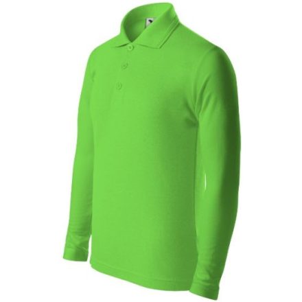 mlf_2419207 Pique Polo LS galléros póló gyerek almazöld 158 cm/12 éves
