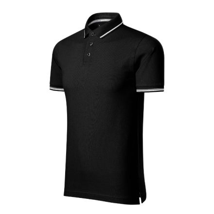 mlf_2510117 Perfection plain galléros póló férfi fekete 2XL