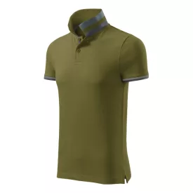   mlf_256A313 Collar Up galléros póló férfi avokádózöld S
