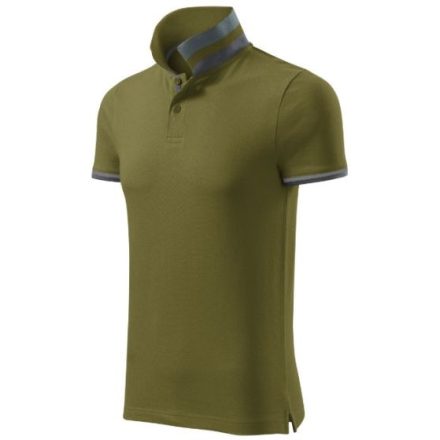 mlf_256A313 Collar Up galléros póló férfi avokádózöld S