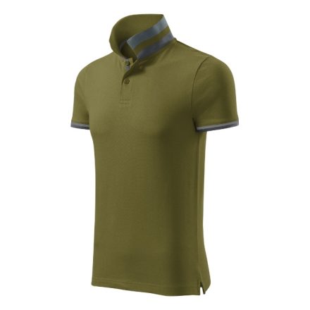 mlf_256A313 Collar Up galléros póló férfi avokádózöld S