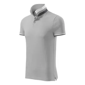   mlf_256A413 Collar Up galléros póló férfi ezüstszürke S