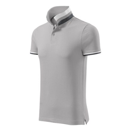 mlf_256A418 Collar Up galléros póló férfi ezüstszürke 3XL