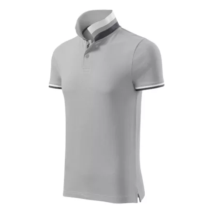 mlf_256A418 Collar Up galléros póló férfi ezüstszürke 3XL