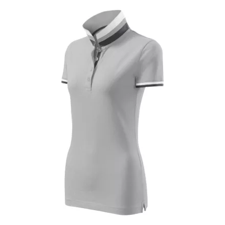 mlf_257A412 Collar Up galléros póló női ezüstszürke XS