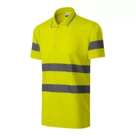   mlf_2V99713 HV Runway galléros póló unisex fluoreszkáló sárga S