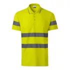 mlf_2V99716 HV Runway galléros póló unisex fluoreszkáló sárga XL