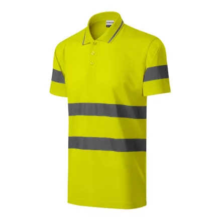 mlf_2V99717 HV Runway galléros póló unisex fluoreszkáló sárga 2XL