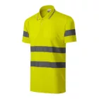 mlf_2V99718 HV Runway galléros póló unisex fluoreszkáló sárga 3XL