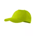 5P sapka unisex lime állitható