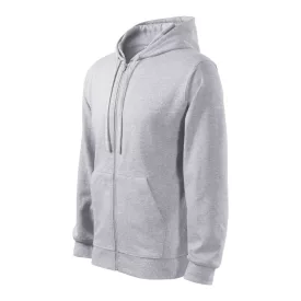   mlf_4100315 Trendy Zipper felső férfi világosszürke melírozott L