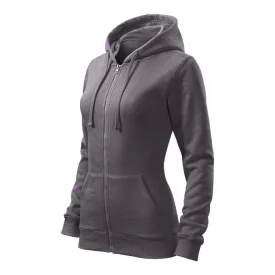 mlf_4113612 Trendy Zipper felső női acélszürke XS