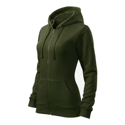 Trendy Zipper felső női military M