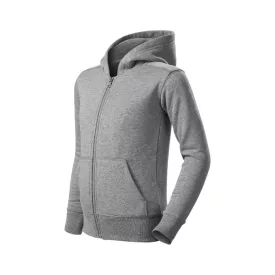   mlf_4121207 Trendy Zipper felső gyerek sötétszürke melírozott 158 cm/12 éves