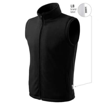 mlf_518LB12 Next polár mellény unisex fekete 01 (brand label) XS