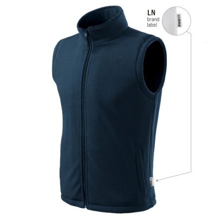 mlf_518LN12 Next polár mellény unisex tengerészkék 02 (brand label) XS
