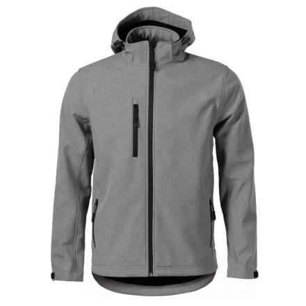mlf_5221214 Performance softshell kabát férfi sötétszürke melírozott M