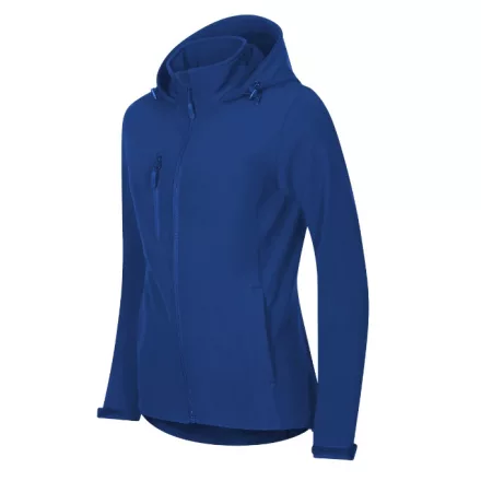 Trail softshell kabát női királykék XS