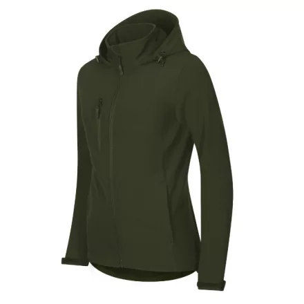 Trail softshell kabát női military 3XL