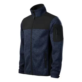  mlf_5508413 Casual softshell kabát férfi kötött melanzs kék S