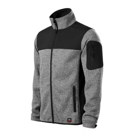 mlf_550C314 Casual softshell kabát férfi knit light gray M
