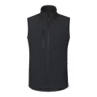 Trail softshell mellény férfi ébenszürke XL