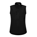 Trail softshell mellény női fekete XS