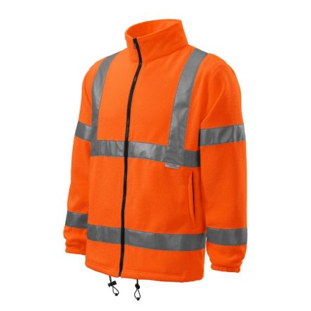 mlf_5V19814 HV Fleece Jacket polár unisex fluoreszkáló narancssárga M