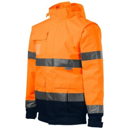 mlf_5V29814 HV Guard 4 in 1 jacket unisex fluoreszkáló narancssárga M