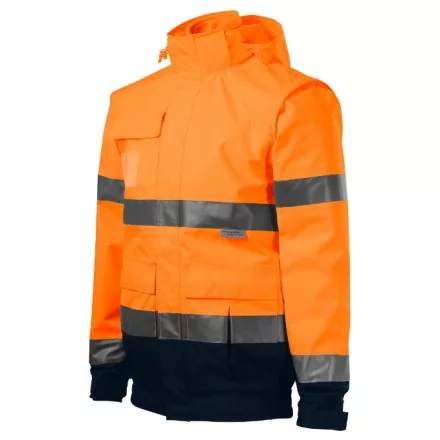 mlf_5V29818 HV Guard 4 in 1 jacket unisex fluoreszkáló narancssárga 3XL