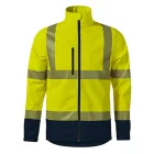mlf_5V39714 HV Drop softshell kabát unisex fluoreszkáló sárga M