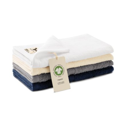 mlf_9160003 Organic (GOTS) kis törülköző unisex fehér 30 x 50 cm