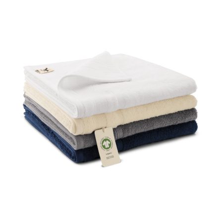 mlf_9180002 Organic (GOTS) fürdőlepedő unisex fehér 70 x 140 cm