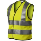 mlf_9V49731 HV Bright biztonsági mellény gyerek fluoreszkáló sárga 104 - 128 cm/4 - 6 éves