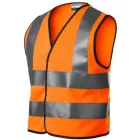 mlf_9V49831 HV Bright biztonsági mellény gyerek fluoreszkáló narancssárga 104 - 128 cm/4 - 6 éves