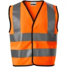 mlf_9V49832 HV Bright biztonsági mellény gyerek fluoreszkáló narancssárga 116 - 140 cm/6 - 8 éves