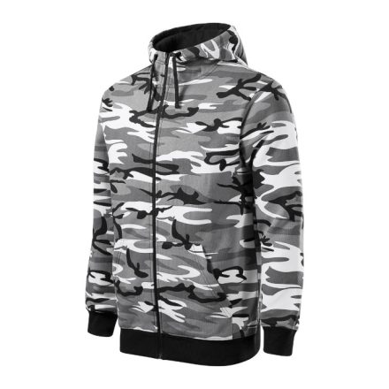 mlf_C193213 Camo Zipper felső férfi szürke terepszín S
