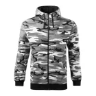 mlf_C193213 Camo Zipper felső férfi szürke terepszín S