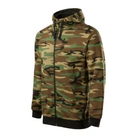 mlf_C193313 Camo Zipper felső férfi barna terepszín S