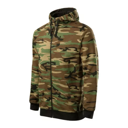 mlf_C193316 Camo Zipper felső férfi barna terepszín XL