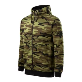 mlf_C193413 Camo Zipper felső férfi zöld terepszín S