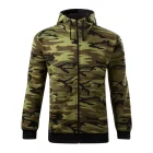 mlf_C193416 Camo Zipper felső férfi zöld terepszín XL