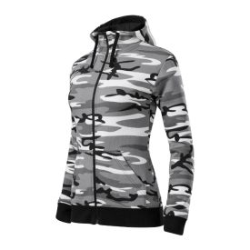 mlf_C203212 Camo Zipper felső női szürke terepszín XS