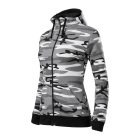 mlf_C203215 Camo Zipper felső női szürke terepszín L